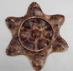 19th Century Majolica Palissy Fishs Heads Oyster Plate
