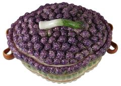 English Majolica Asparagus Tureen