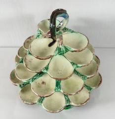 19th Century Majolica Palissy Oyster Server School of Paris