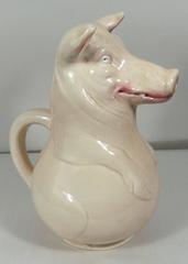 Majolica Pig Pitcher Sarreguemines, circa 1900