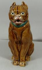 Brocca in maiolica marrone del XIX secolo George Dreyfus
