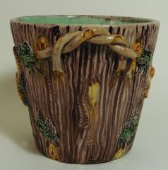 19th Century Majolica Palissy Cache Pot Thomas Sergent