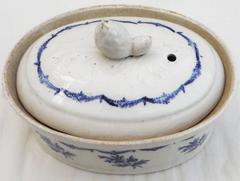 French Blue and White Tureen Saint-Uze, circa 1900