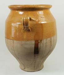 19th Century French Yellow Confit Jar Pot