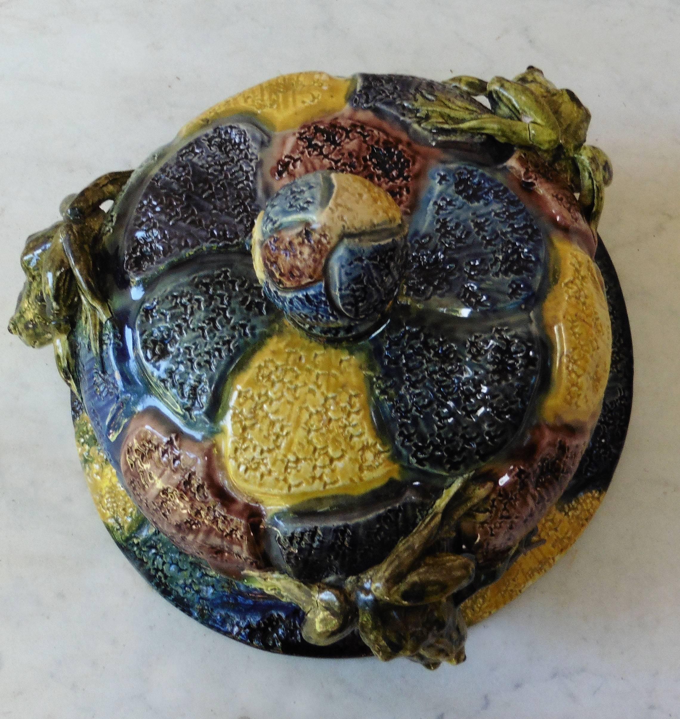 Victorian Majolica Hanging Frogs Planter Thomas Sergent, circa 1880