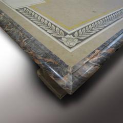 Tuscan Mid-19th Century Scagliola Marble Tabletop with Limestone Columns
