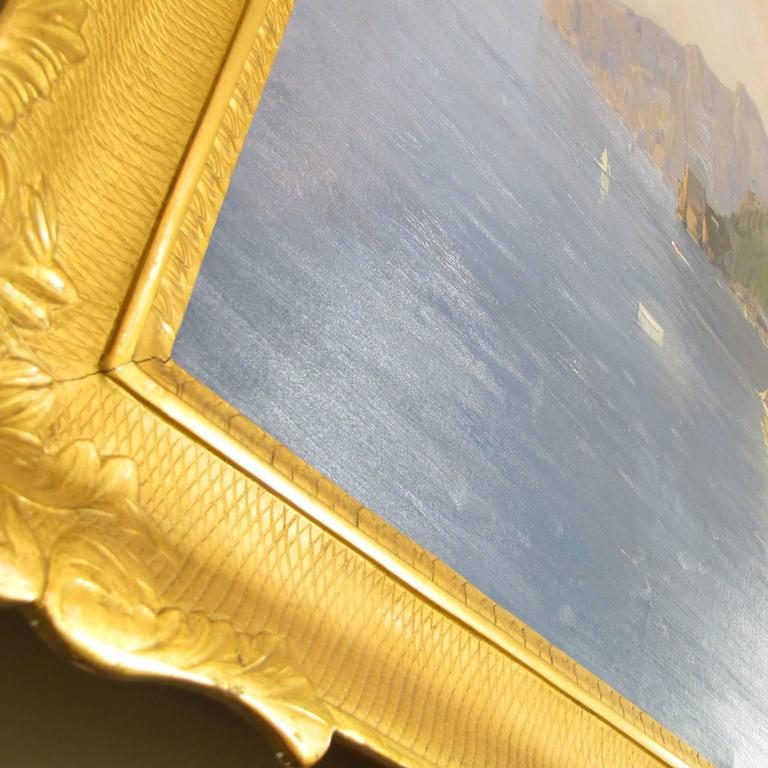 20th Century Italian Painting Depicting the Amalfi Coast by Guglielmo