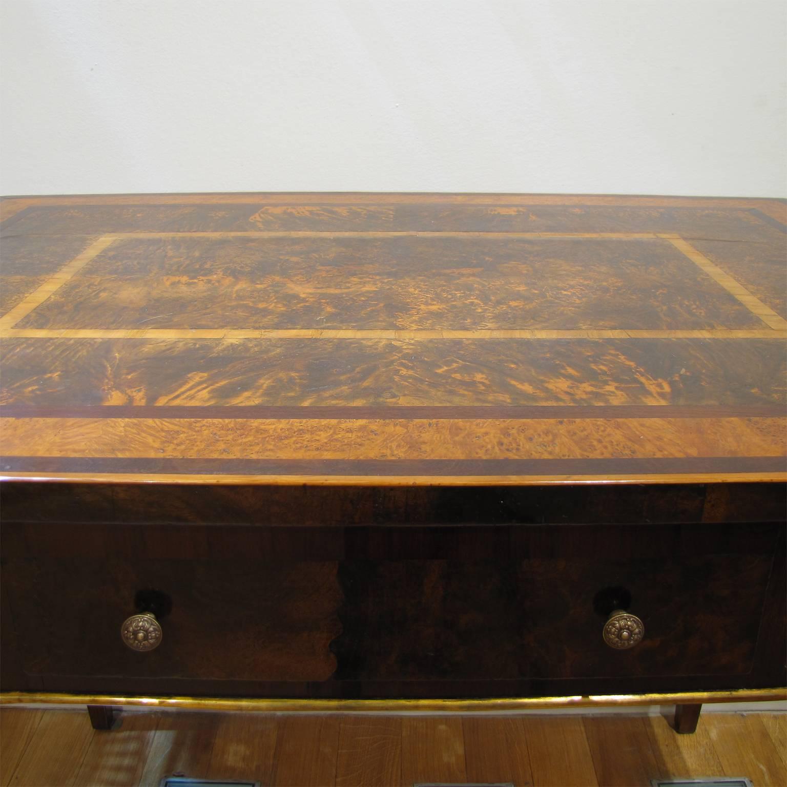 Italian Late 18th Century Louis XVI Desk in Palisander, Walnut and Olive Wood 1