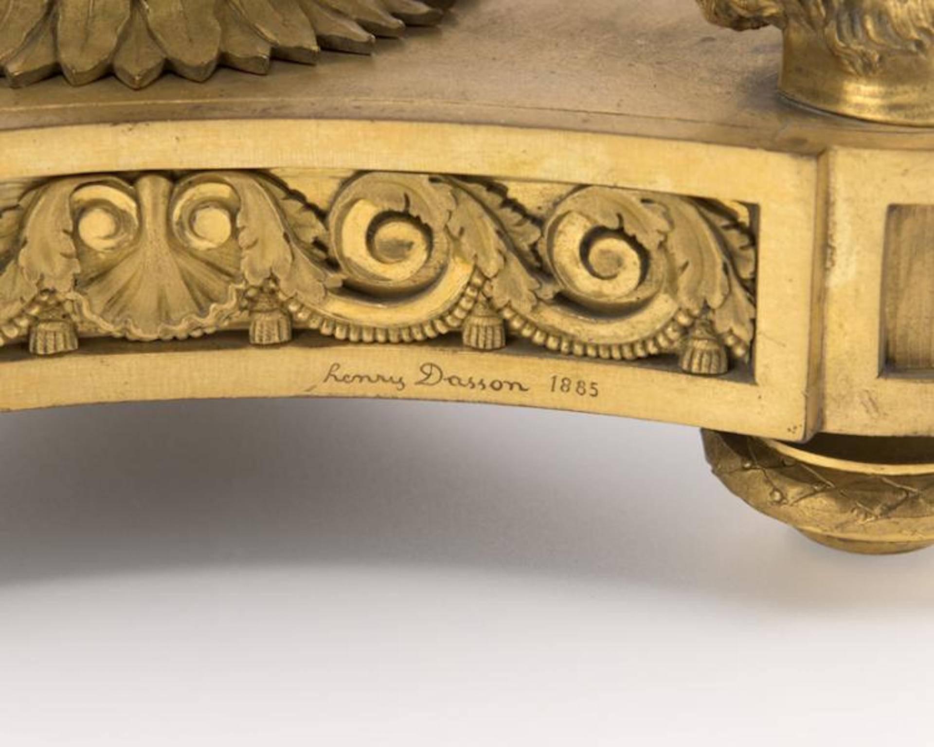 French Louis XVI-Style Candelabrum, Henri Dasson For Sale