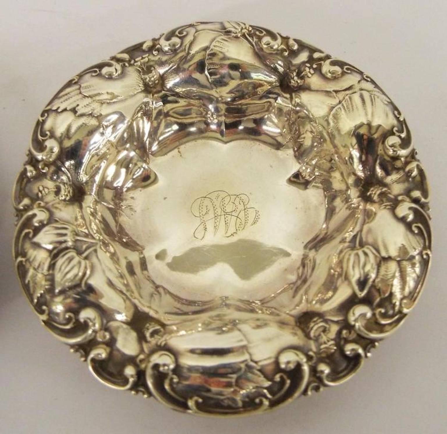 Pair of 19th Century Sterling Silver Bowls In Good Condition In Washington Crossing, PA