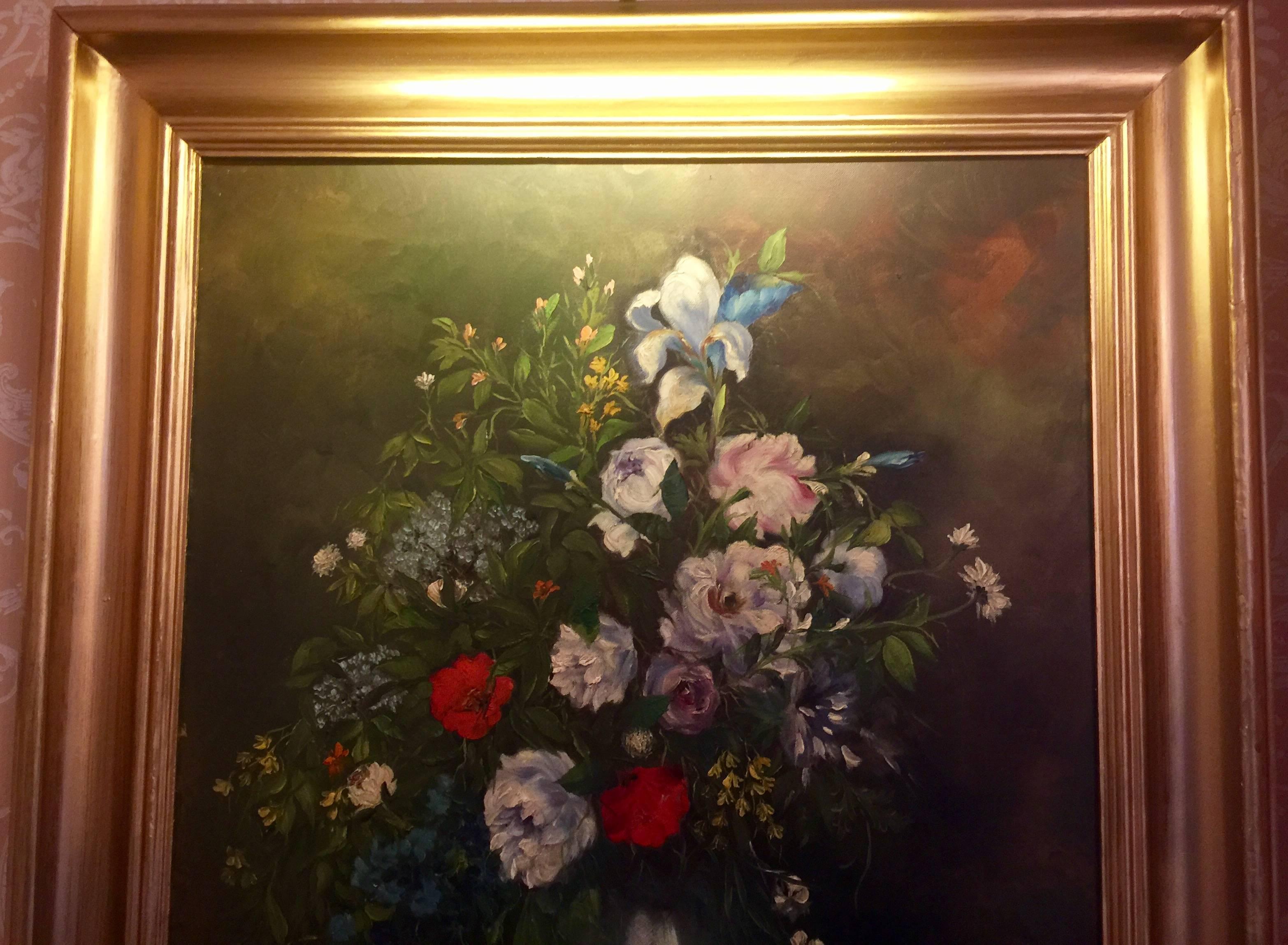 19th Century Martha Walter Floral Still Life For Sale