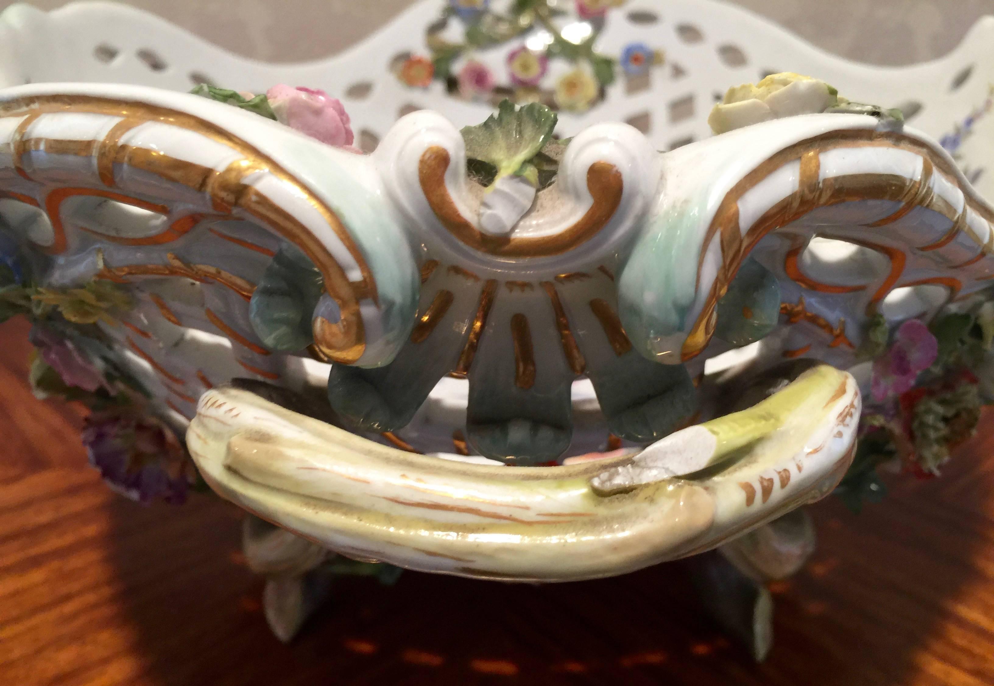 Meissen Reticulated Porcelain Basket 3