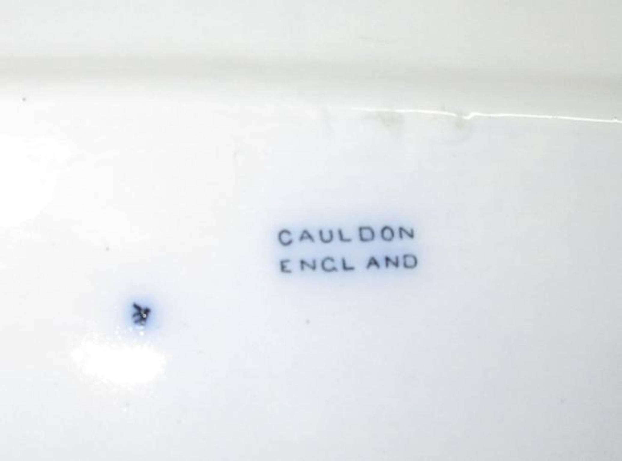 British Cauldon Flow Blue Fish Platter