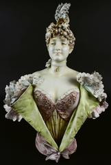 Statue of Porcelain Woman, Austria, circa 1895