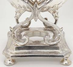 Victorian Silver Plated Tilting Hot Water Kettle on Stand