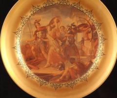 Sevres Style Porcelain Charger, circa 1845