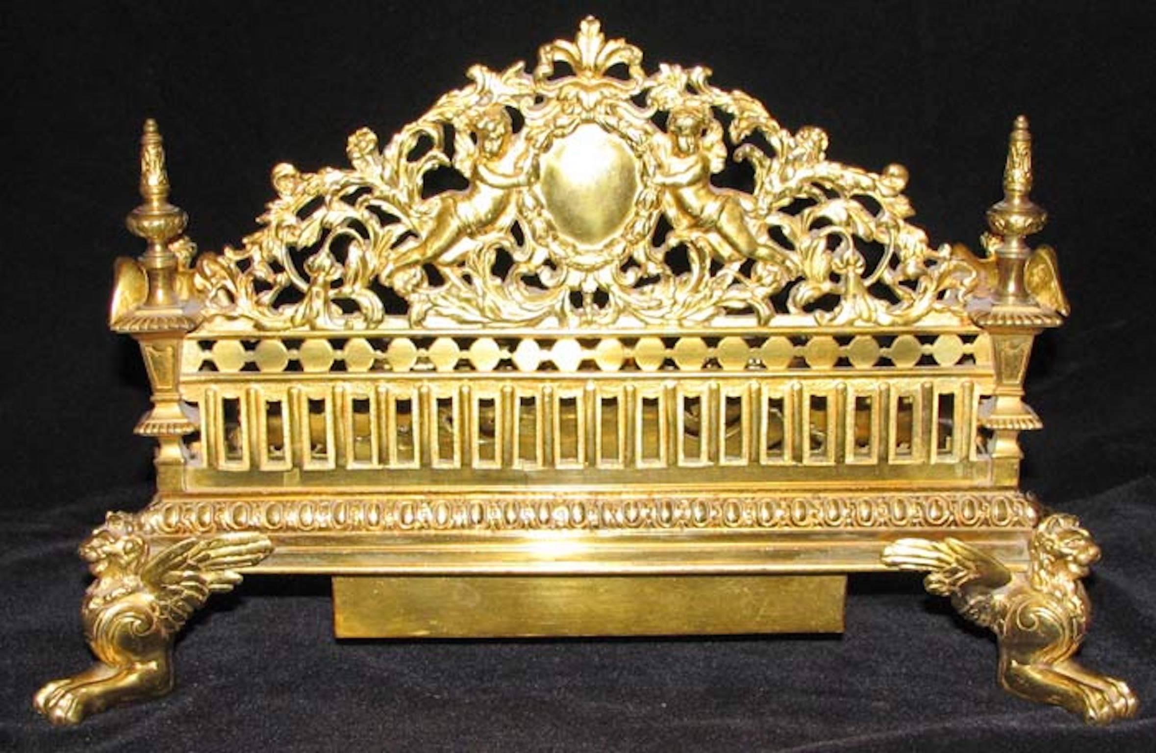 Renaissance Revival Gilt Bronze Inkwell, 19th Century In Good Condition In Washington Crossing, PA