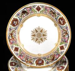 Louis Philippe Sevres "Chateau de Fontainebleau" Pattern Dinner Service
