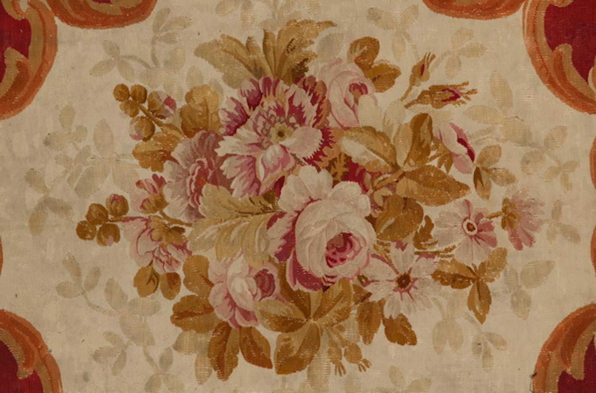 19th Century French Hand Knotted Wool Carpet 1