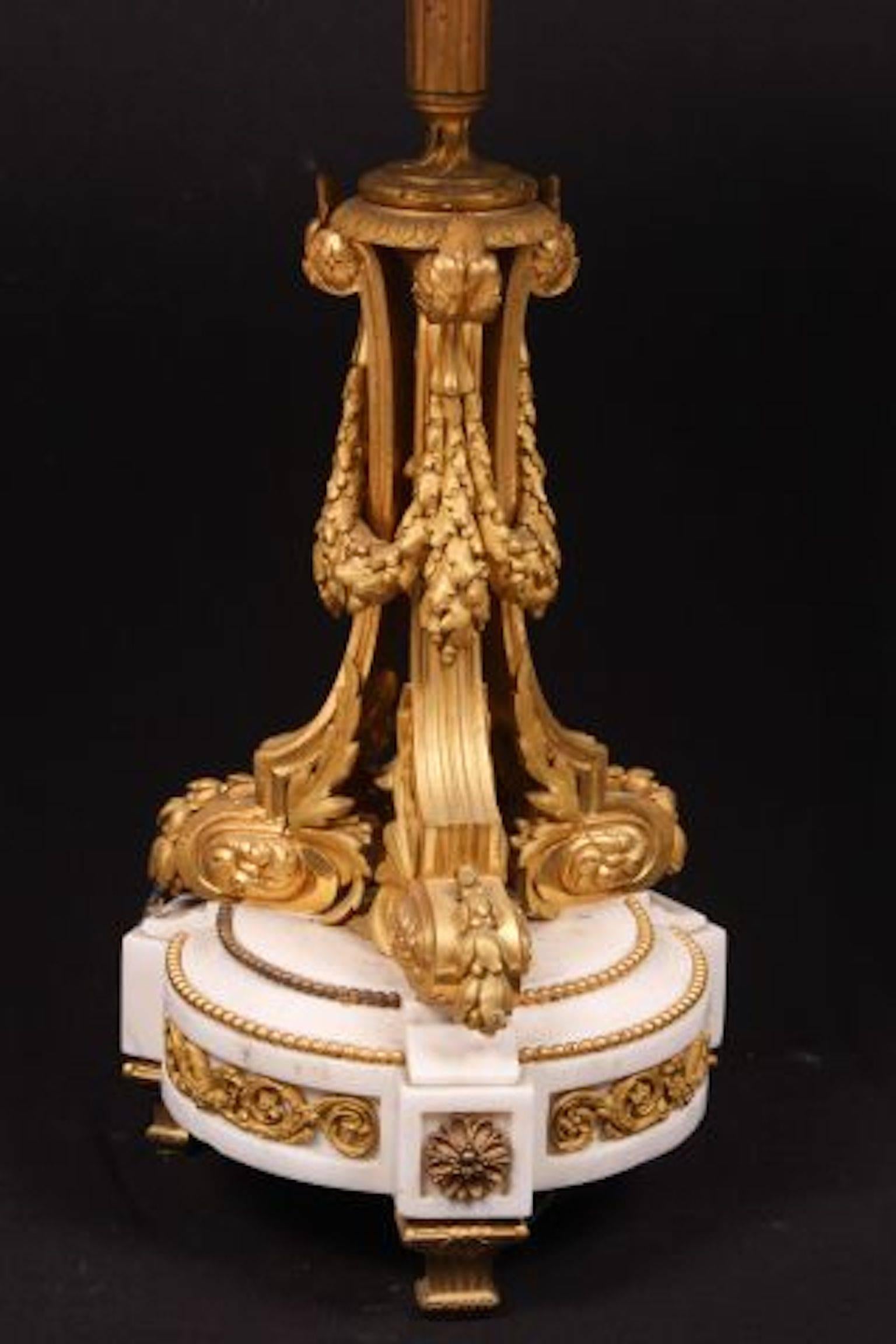 French 19th Century Bronze Gilt Fragment Marble Table For Sale