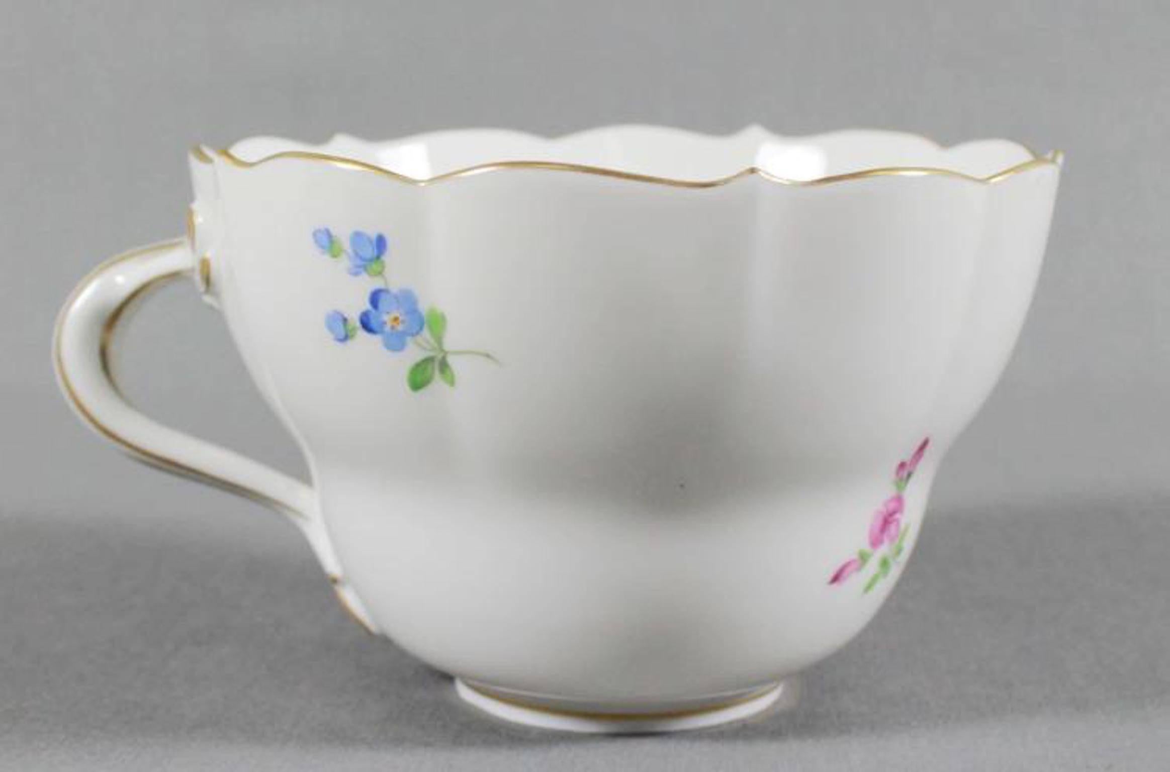 German 19th Century Meissen Cup and Saucer