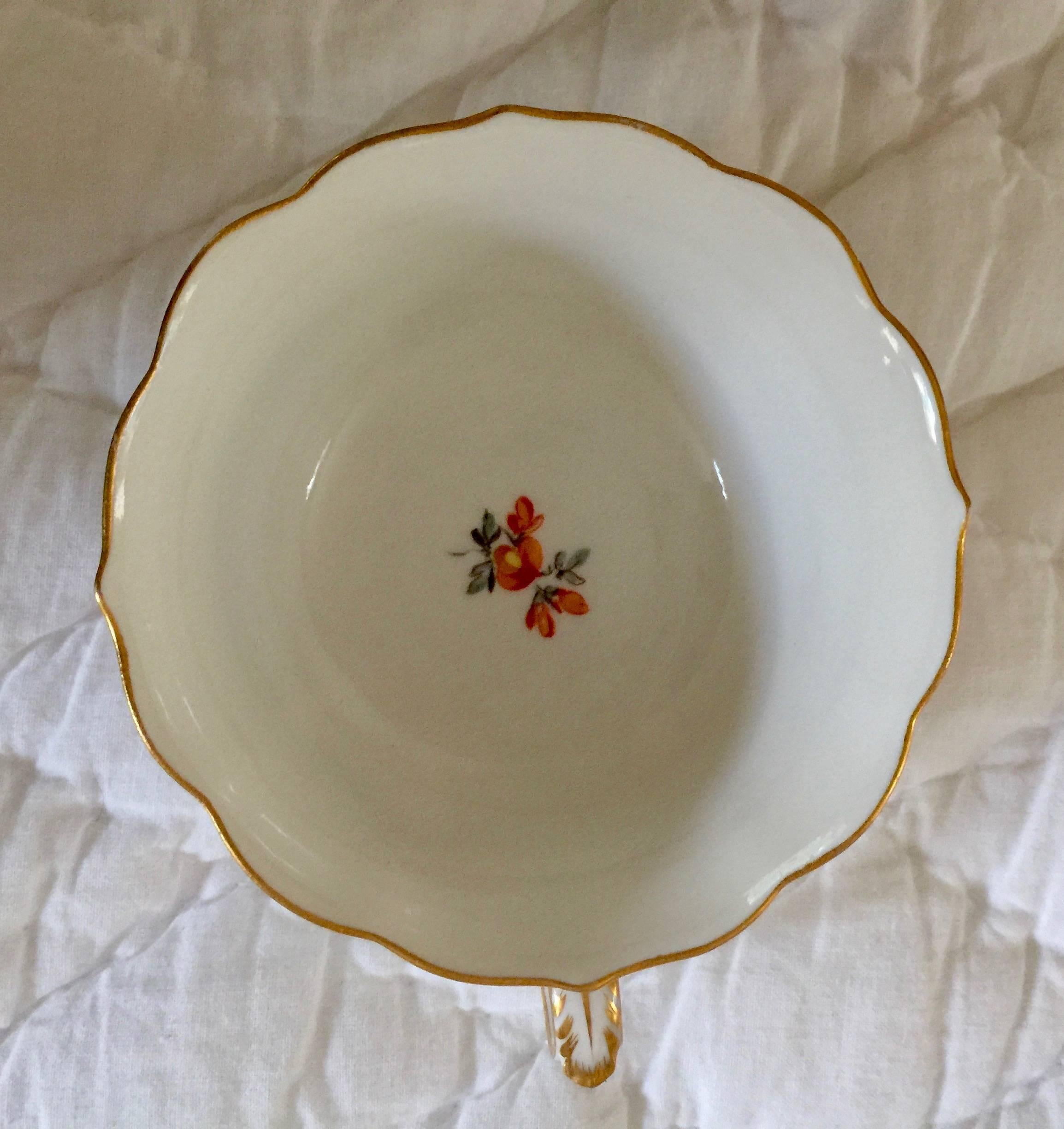 19th Century Meissen  Porcelain Painted Gilt Cup & Saucer For Sale 2