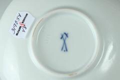 Meissen Dresden Pattern Covered Cobalt Blue and Gilt Demitasse Cup and Saucer