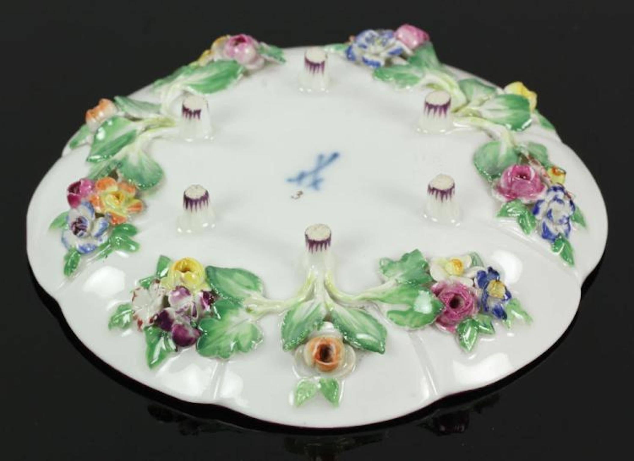 19th Century Meissen Cup and Saucer For Sale 2