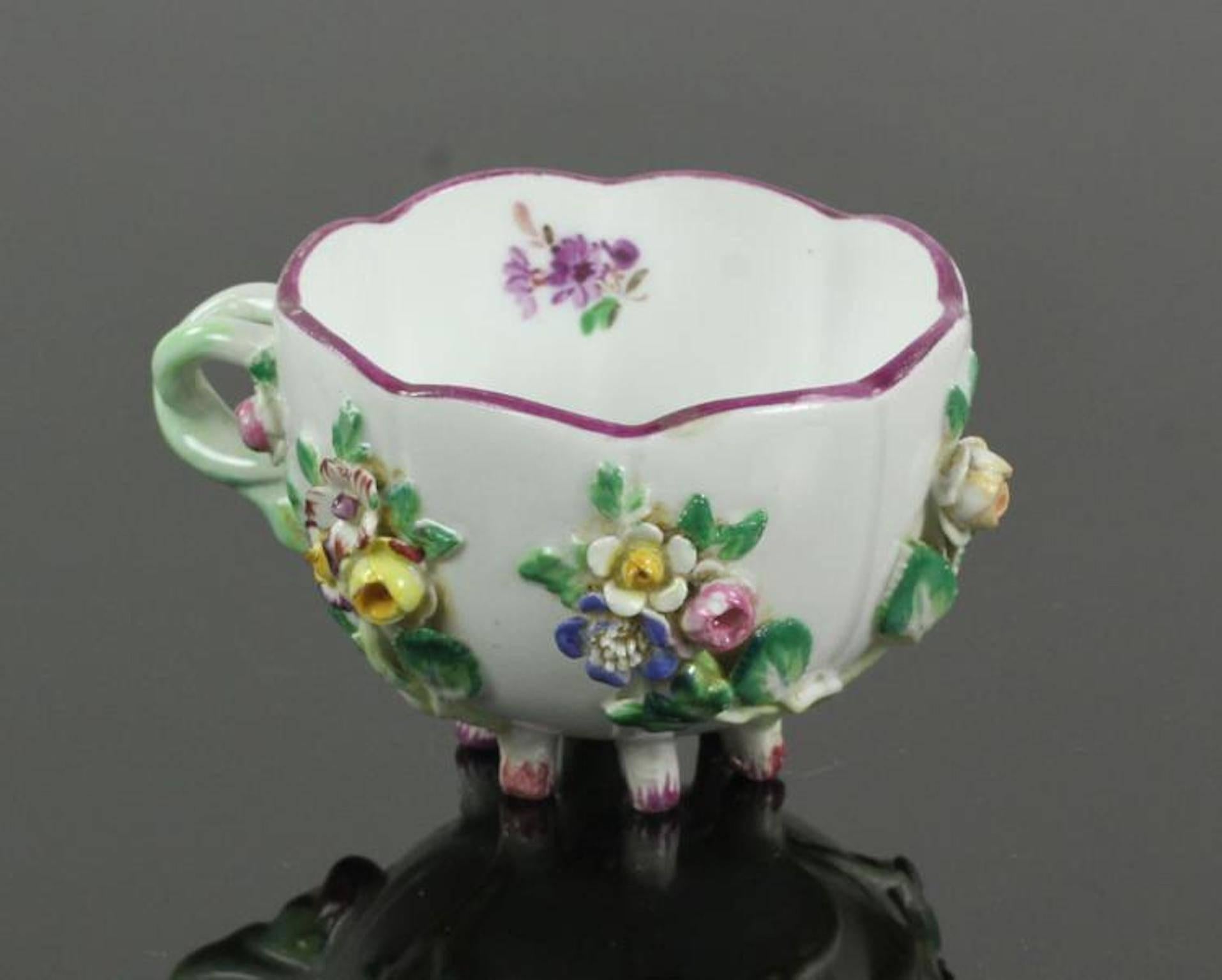 19th Century Meissen Cup and Saucer For Sale 4