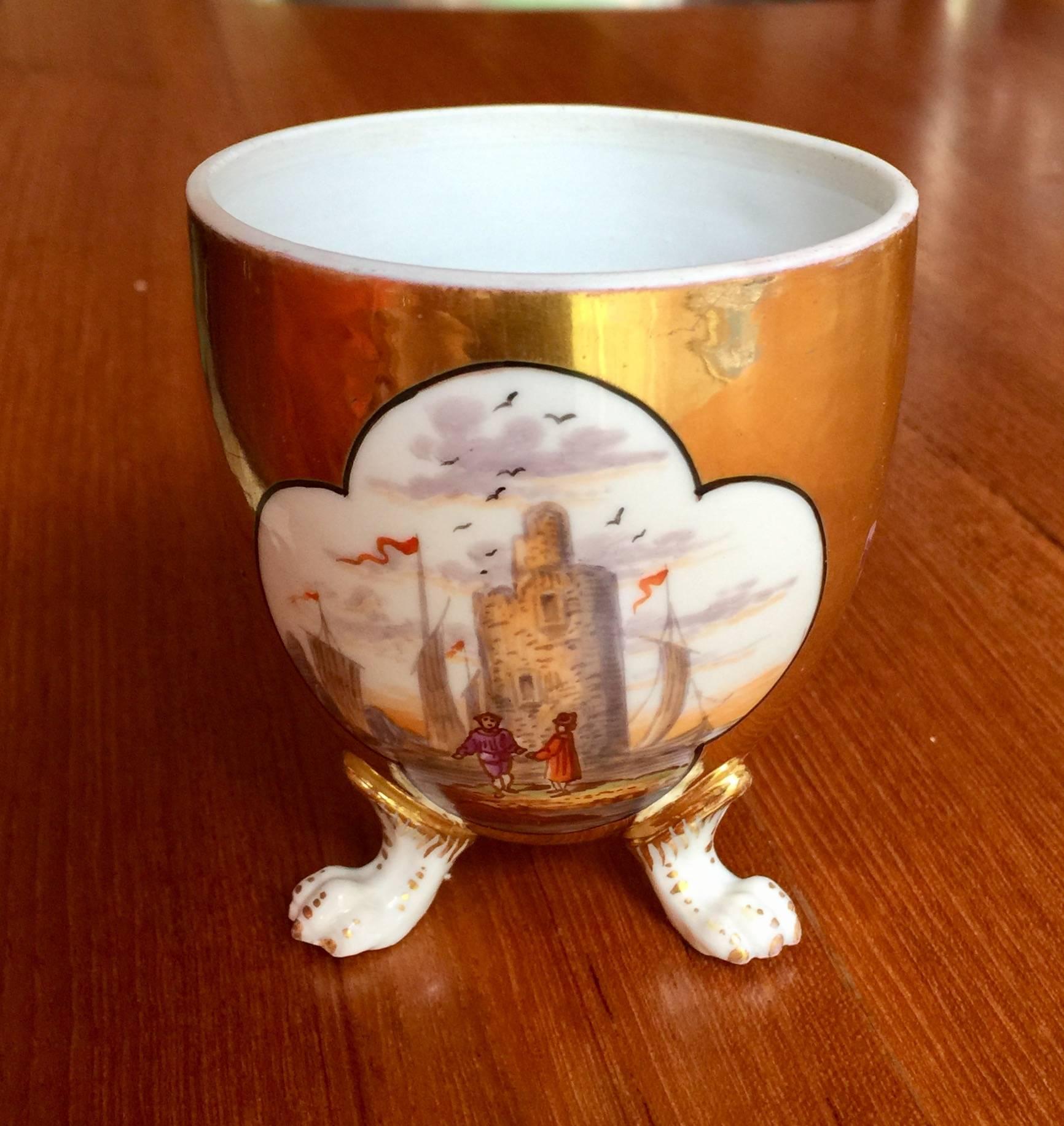 18th Century Meissen Porcelain Cup and Saucer In Excellent Condition In Washington Crossing, PA