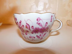 Late 19th Century Meissen Porcelain East Indian Cup and Saucer