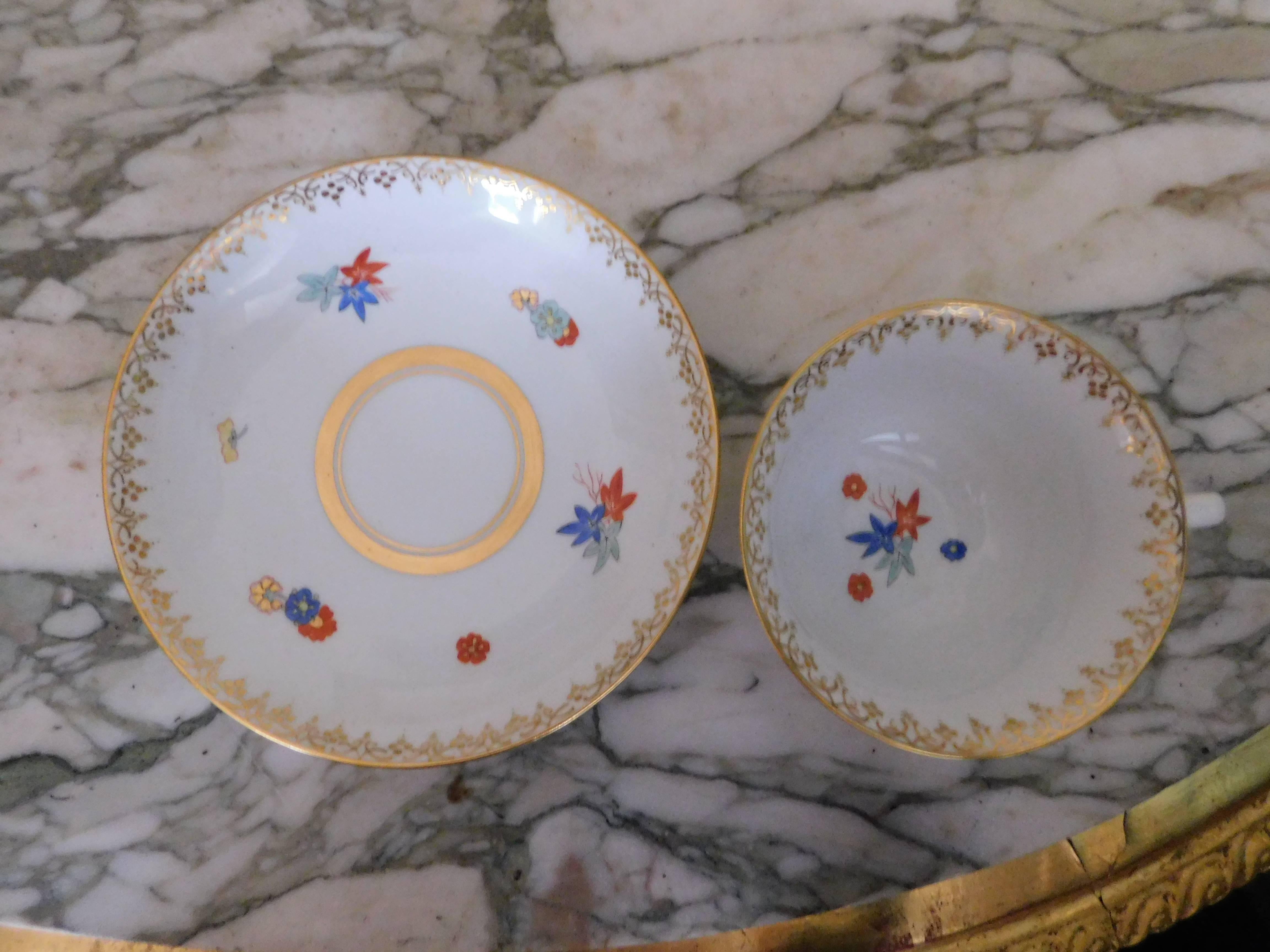 Late 19th Century Meissen Porcelain Augustus Rex Kakiemon Cup and Saucer 1