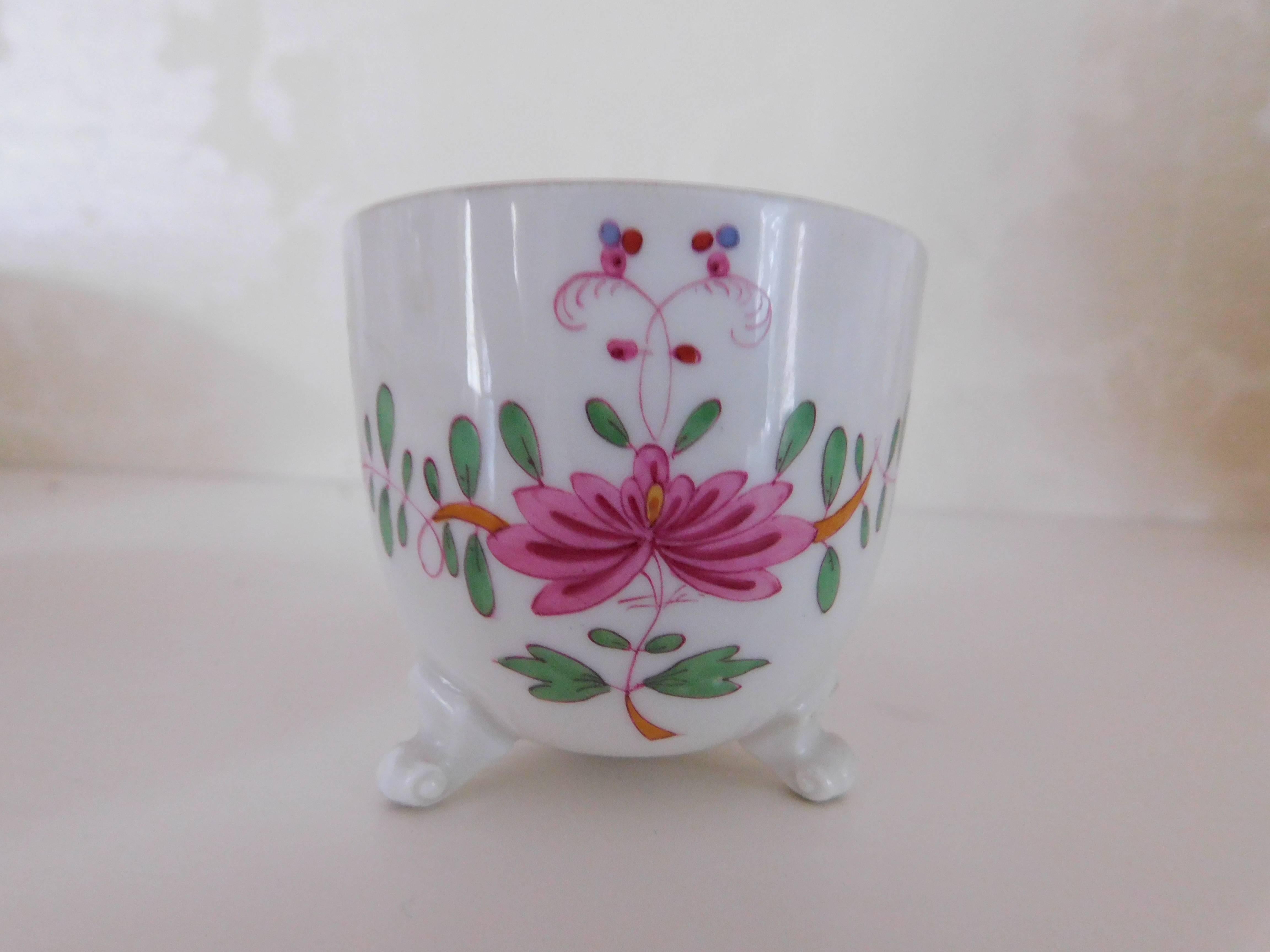 Meissen Demitasse Marcolini Cup and Saucer Asian Kakiemon Style, 18th Century In Good Condition For Sale In Washington Crossing, PA