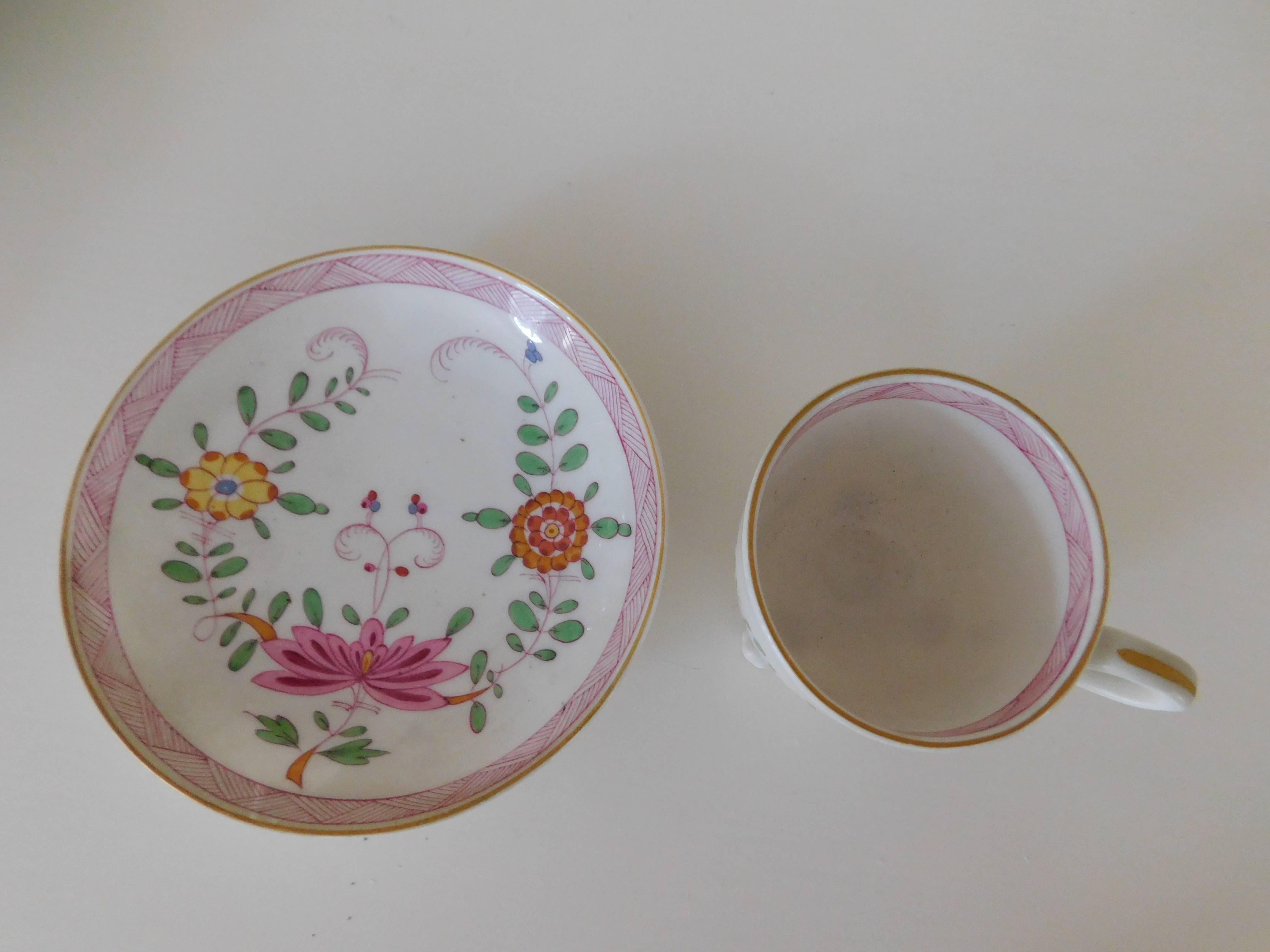 Meissen Demitasse Marcolini Cup and Saucer Asian Kakiemon Style, 18th Century For Sale 1