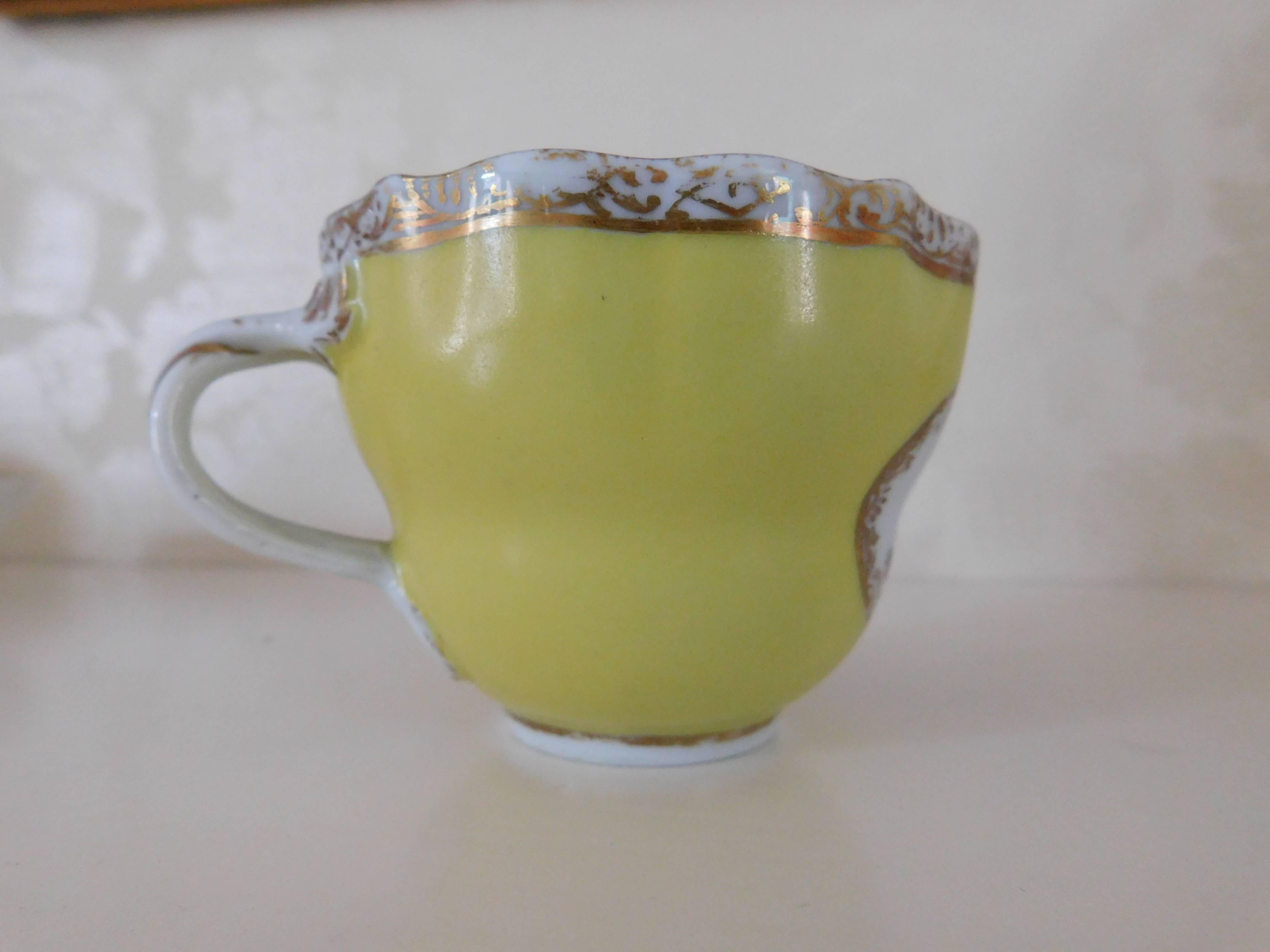 German 19th Century, Meissen Porcelain Cup and Saucer For Sale