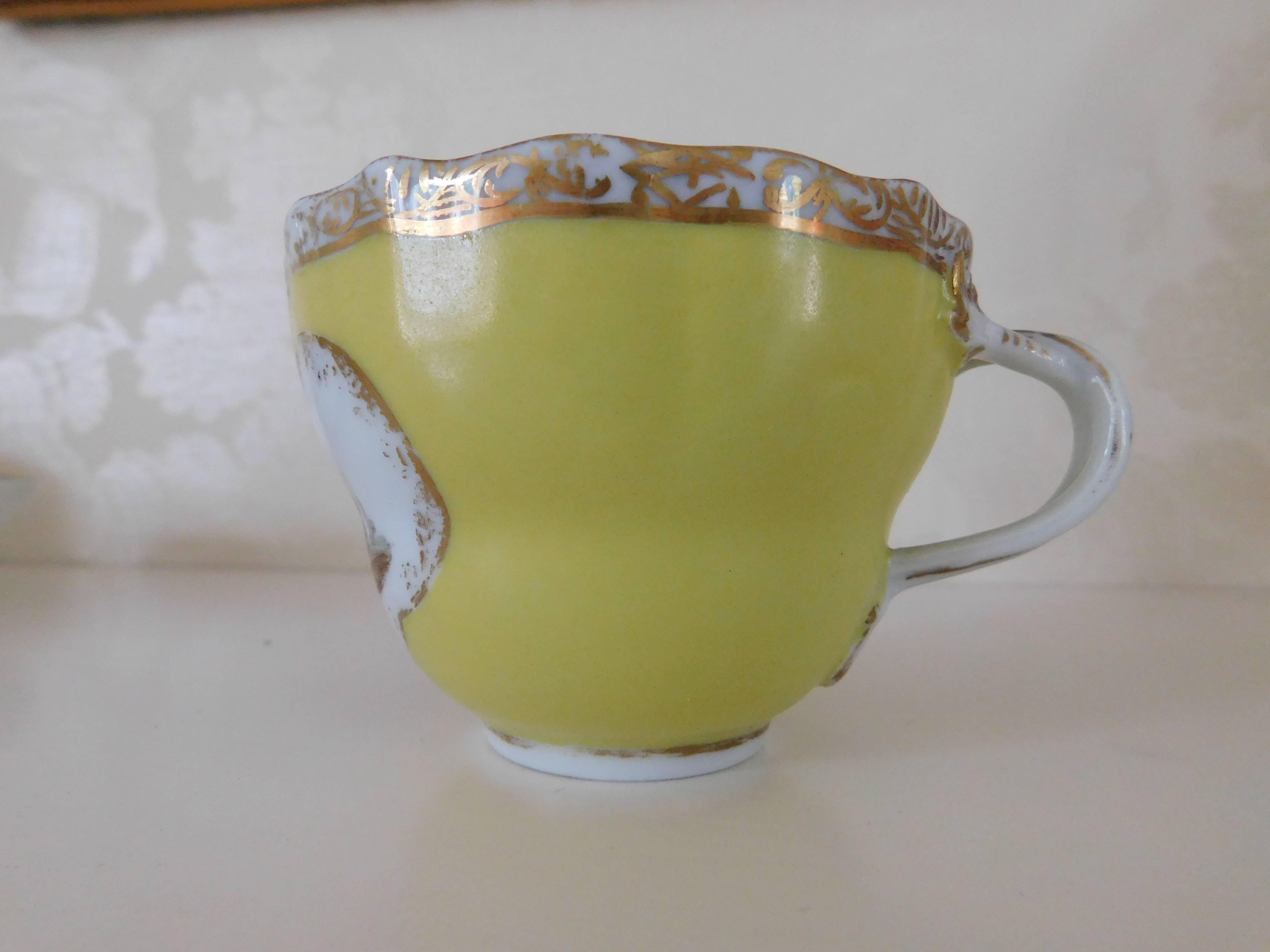 19th Century, Meissen Porcelain Cup and Saucer In Good Condition For Sale In Washington Crossing, PA