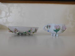 Early 18th Century Antique Augustus Rex Meissen Porcelain Cup & Saucer