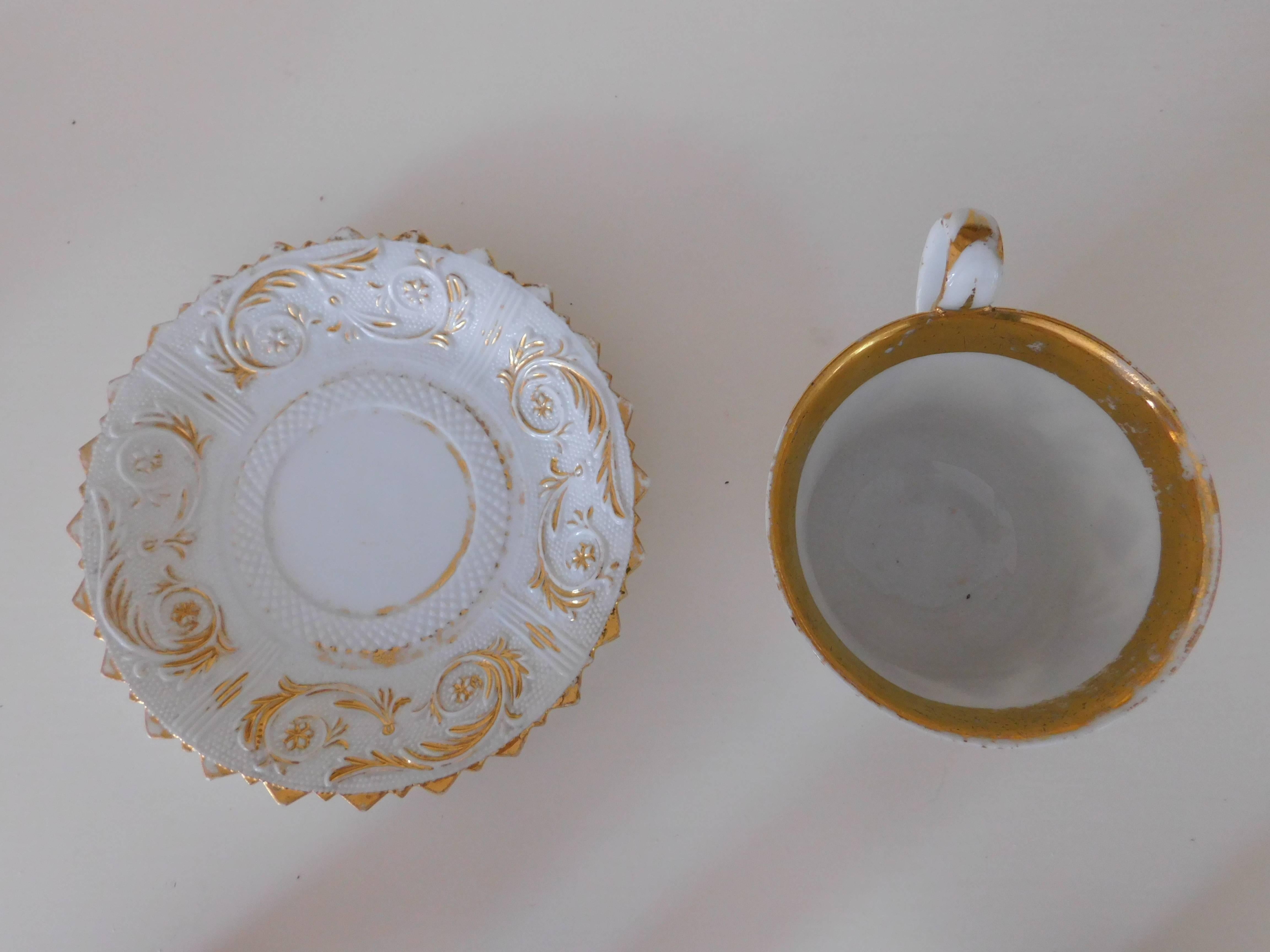 Early 19th Century Meissen Porcelain Cup and Saucer 2