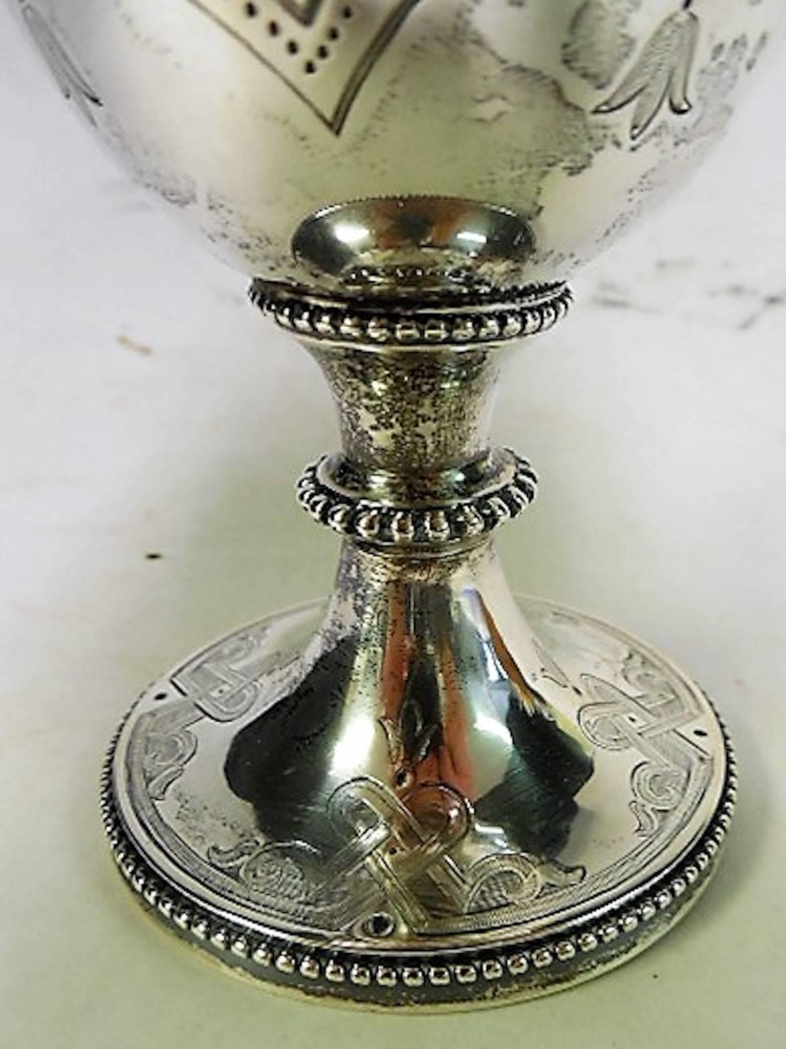 English George Angell, London, 1859 Sterling Goblet
