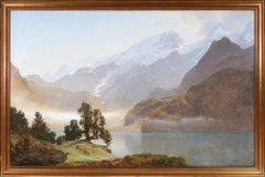 Janus la Cour, “From Engstlen Alp. Berner Oberland”, Signed and Dated