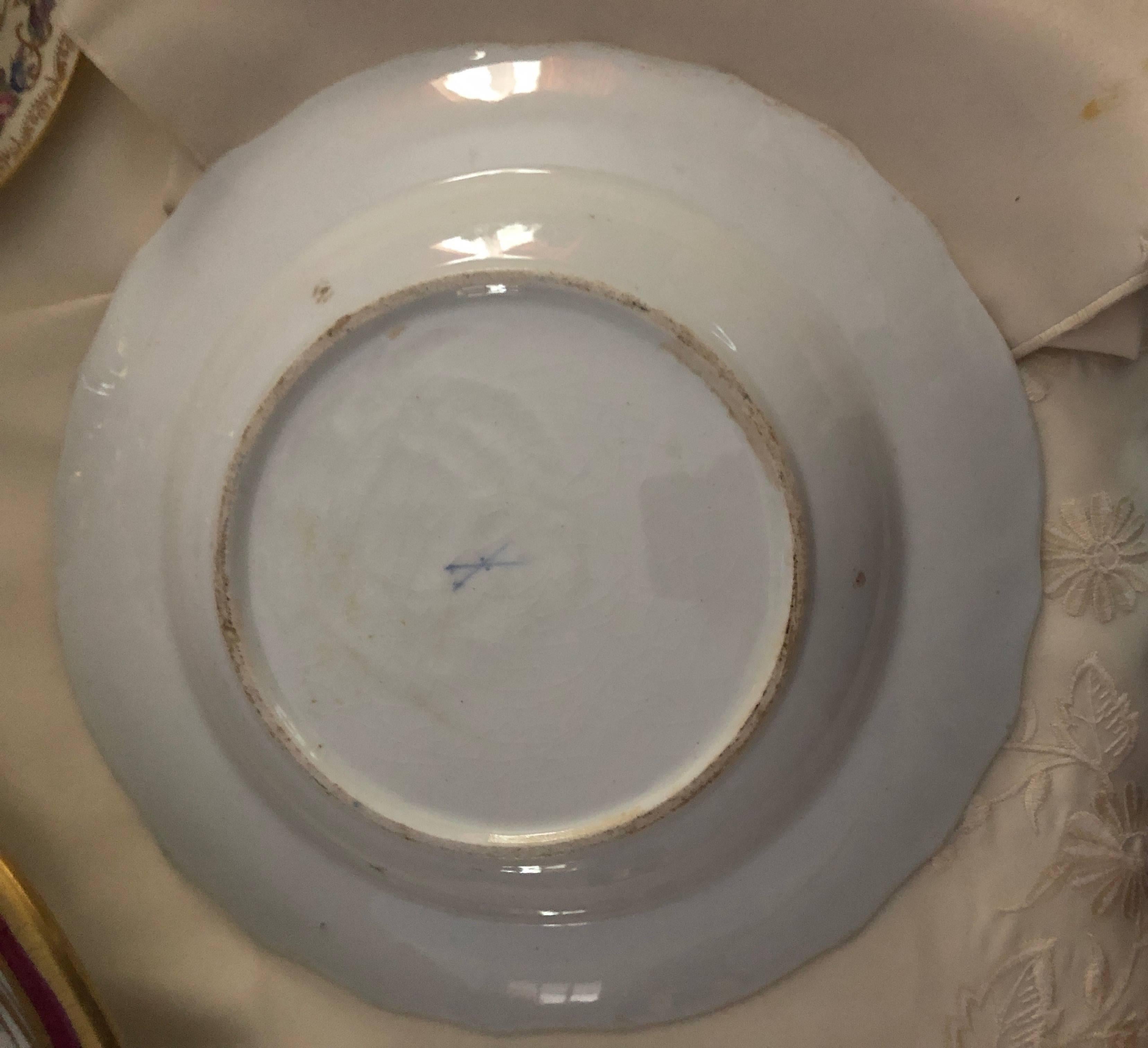 Late 19th Century Meissen Porcelain Soup Bowl with Mandarin Pattern For Sale 3