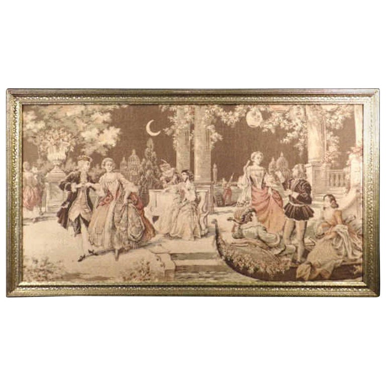 19th Century Antique French Victorian Tapestry For Sale at 1stDibs