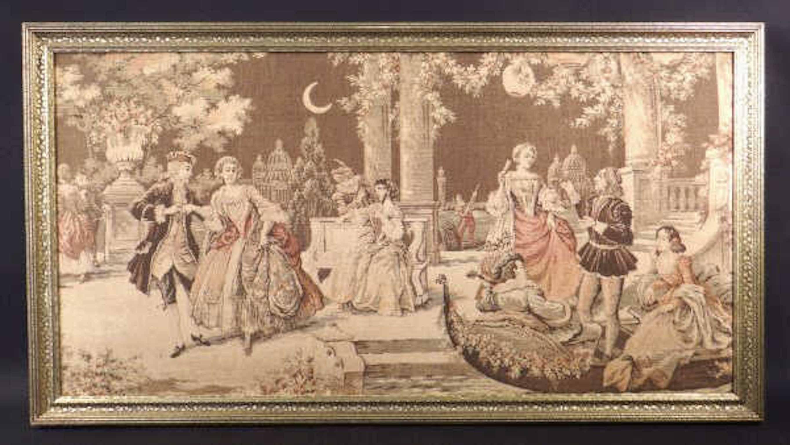 19th Century Antique French Victorian Tapestry For Sale 1