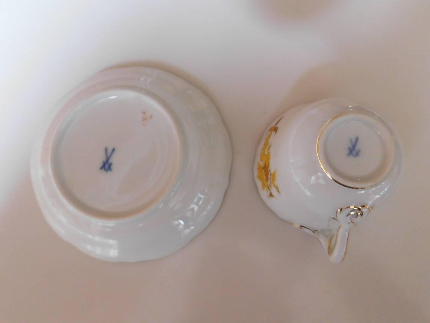 meissen tea cup and saucer