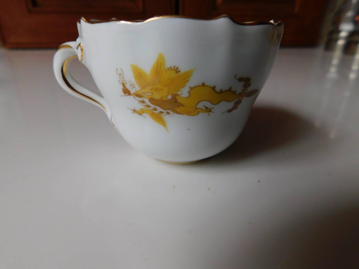 dragon tea cup and saucer