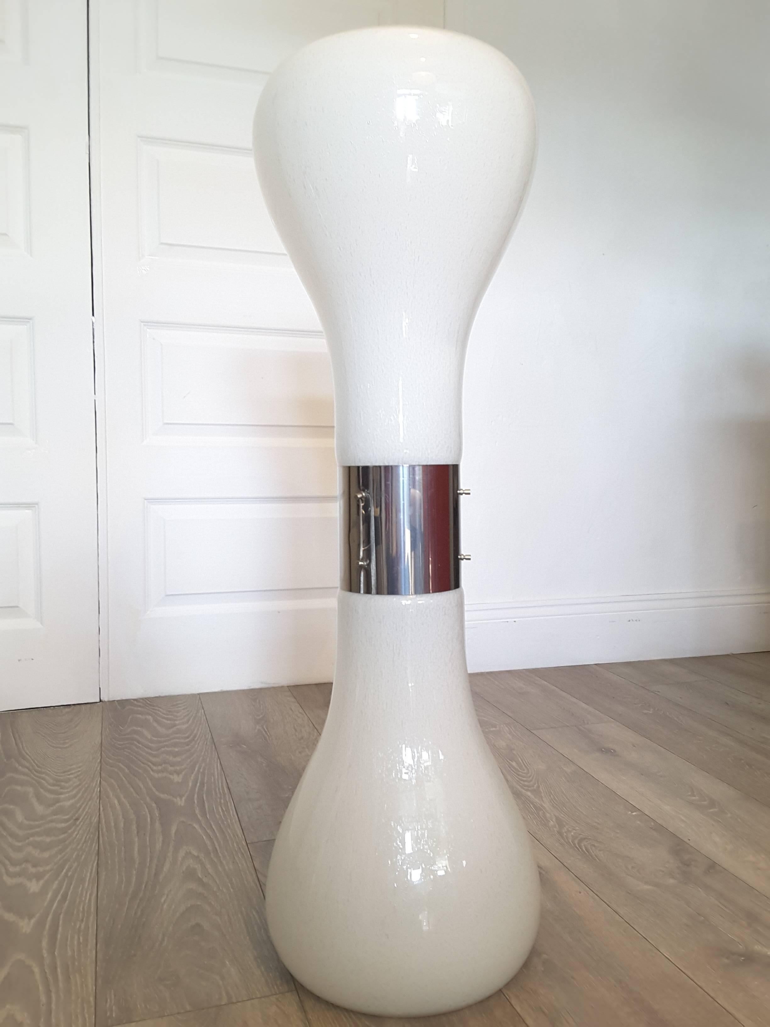 Mid-Century Modern Glass Floor Lamp by Carlo Nason for Mazzega 2