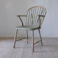 19th century painted Windsor chair
