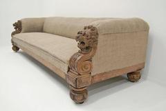 19th Century Oak Sofa, England, circa 1850