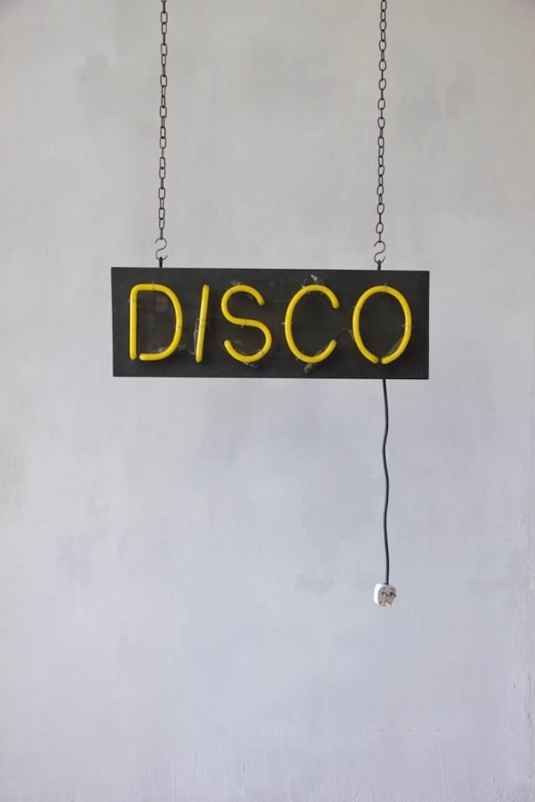 Late 20th Century 1980s Neon Disco Sign