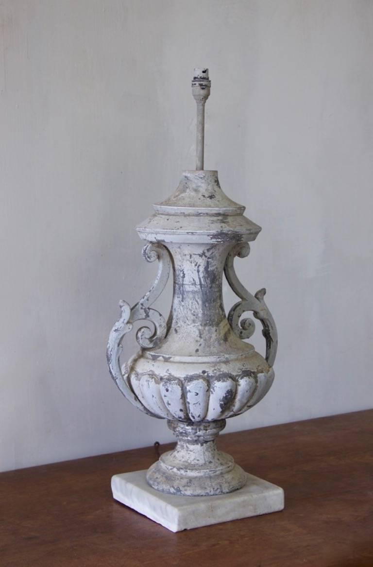 19th Century Zinc Urn Table Lamp In Good Condition In Stamford, GB